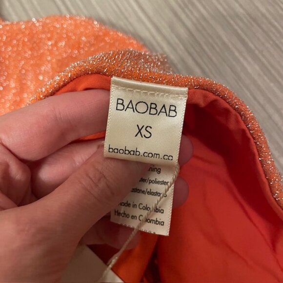 NWT Baobab Nikka One Shoulder One Piece Swimsuit Size XS Mandarine - Picture 12 of 16